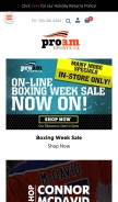 How proamsports.ca looks like on a mobile device such as an iPhone.