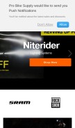 How probikesupply.com looks like on a mobile device such as an iPhone.