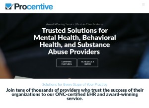 How procentive.com looks like on a tablet such as an iPad.