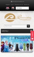 How procosplay.com looks like on a mobile device such as an iPhone.