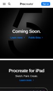How procreate.art looks like on a mobile device such as an iPhone.