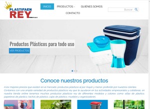 How productosrey.pe looks like on a tablet such as an iPad.