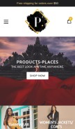 How productplaces.com looks like on a mobile device such as an iPhone.