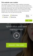 How productsup.com looks like on a mobile device such as an iPhone.