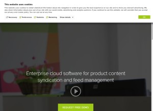 How productsup.io looks like on a tablet such as an iPad.