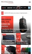 How profesionalreview.com looks like on a mobile device such as an iPhone.