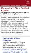 How progent.com looks like on a mobile device such as an iPhone.