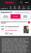 How programme-tv.net looks like on a mobile device such as an iPhone.