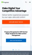 How progress.net looks like on a mobile device such as an iPhone.