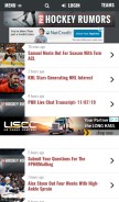 How prohockeyrumors.com looks like on a mobile device such as an iPhone.