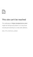 How projectsnco.com looks like on a mobile device such as an iPhone.