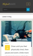 How projideas.com looks like on a mobile device such as an iPhone.