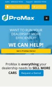 How promaxunlimited.com looks like on a mobile device such as an iPhone.