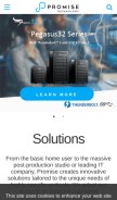 How promise.com looks like on a mobile device such as an iPhone.