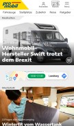 How promobil.de looks like on a mobile device such as an iPhone.