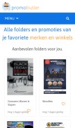 How promobutler.be looks like on a mobile device such as an iPhone.