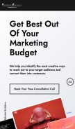 How promotedigitally.us looks like on a mobile device such as an iPhone.