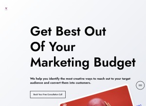 How promotedigitally.us looks like on a tablet such as an iPad.