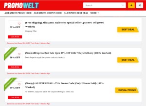 How promowelt.com looks like on a tablet such as an iPad.