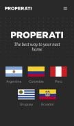How properati.com looks like on a mobile device such as an iPhone.