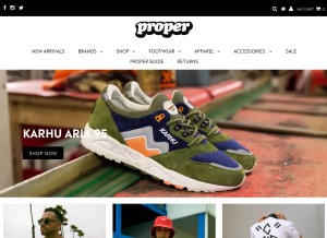 How properlbc.com looks like on a tablet such as an iPad.