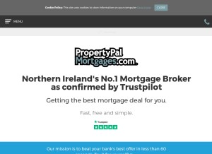 How propertypalmortgages.com looks like on a tablet such as an iPad.