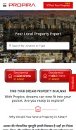 How propira.com looks like on a mobile device such as an iPhone.