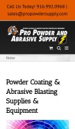 How propowdersupply.com looks like on a mobile device such as an iPhone.