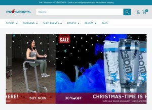 How prosportsae.com looks like on a tablet such as an iPad.