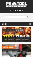 How protoolreviews.com looks like on a mobile device such as an iPhone.