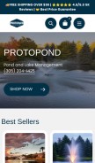 How protopond.com looks like on a mobile device such as an iPhone.