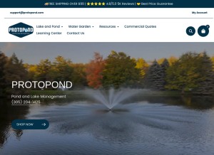 How protopond.com looks like on a tablet such as an iPad.