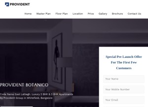 How providentbotanico.co looks like on a tablet such as an iPad.