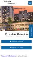 How providentbotanico.org.in looks like on a mobile device such as an iPhone.