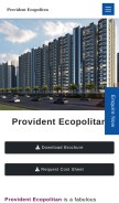 How providentecopoliten.net.in looks like on a mobile device such as an iPhone.