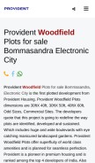 How providentwoodfield.com looks like on a mobile device such as an iPhone.