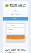 How providesupport.com looks like on a mobile device such as an iPhone.
