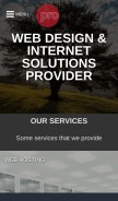 How proweb.net looks like on a mobile device such as an iPhone.