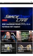 How prowrestling.com looks like on a mobile device such as an iPhone.