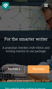 How prowritingaid.com looks like on a mobile device such as an iPhone.