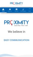 How proximitycr.com looks like on a mobile device such as an iPhone.