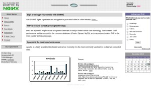 How proxy2.de looks like on a tablet such as an iPad.