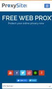 How proxysite.com looks like on a mobile device such as an iPhone.