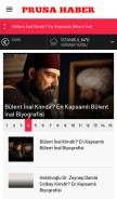 How prusahaber.com looks like on a mobile device such as an iPhone.