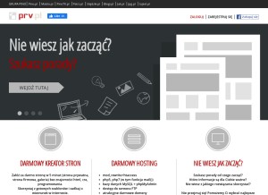 How prv.pl looks like on a tablet such as an iPad.