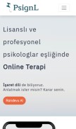 How psignl.com looks like on a mobile device such as an iPhone.