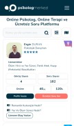 How psikologmerkezi.com looks like on a mobile device such as an iPhone.