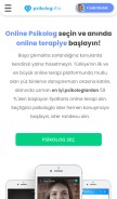 How psikologofisi.com looks like on a mobile device such as an iPhone.