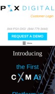 How psxdigital.com looks like on a mobile device such as an iPhone.
