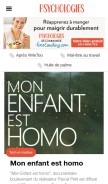 How psychologies.com looks like on a mobile device such as an iPhone.